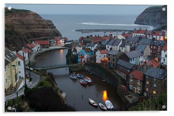 Staithes Acrylic by Jonathan Parkes