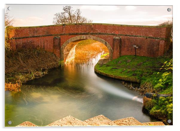 Pocklington Canal Acrylic by Jonathan Parkes