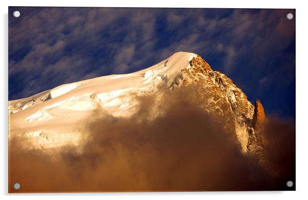 Mont Blanc: Aiguille de Goûter Acrylic by Mark Campion