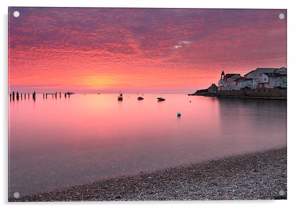 Swanage Sunrise Acrylic by Andrew Bannister