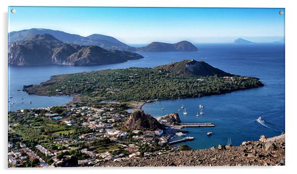 Italy_Sicily_Islands_Eolie_Vulcano Acrylic by Donatella Piccone