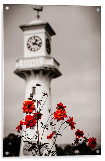 Roath Park Lighthouse, Cardiff, Wales, UK Acrylic by Mark Llewellyn