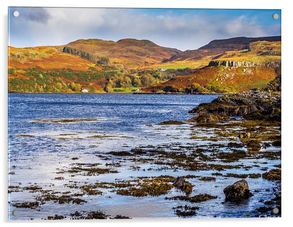 Skye Seascape, Scotland, UK Acrylic by Mark Llewellyn