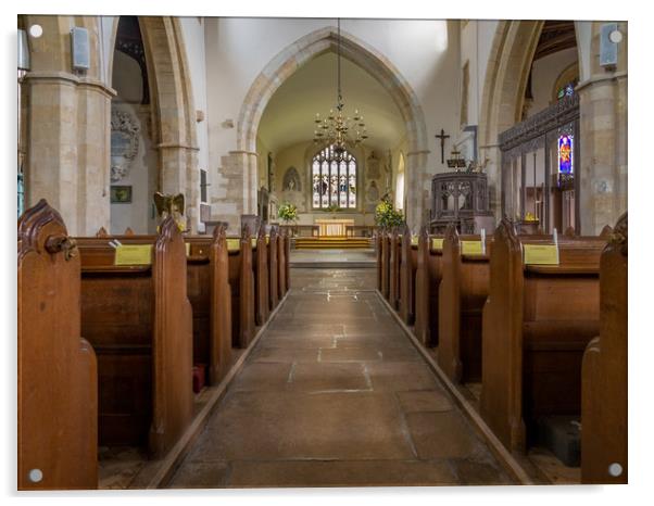 Holy Cross Church, Ramsbury, Wiltshire, UK Acrylic by Mark Llewellyn