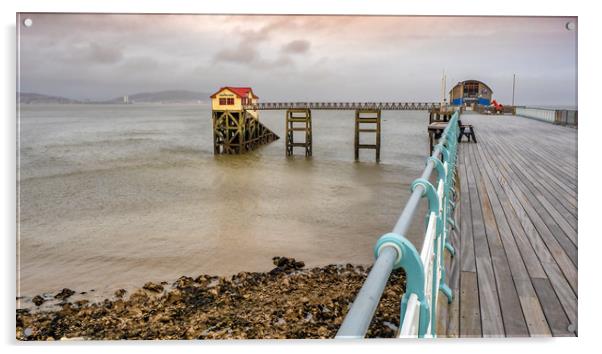 Mumbles Lifeboat Station, Swansea, Wales, UK Acrylic by Mark Llewellyn