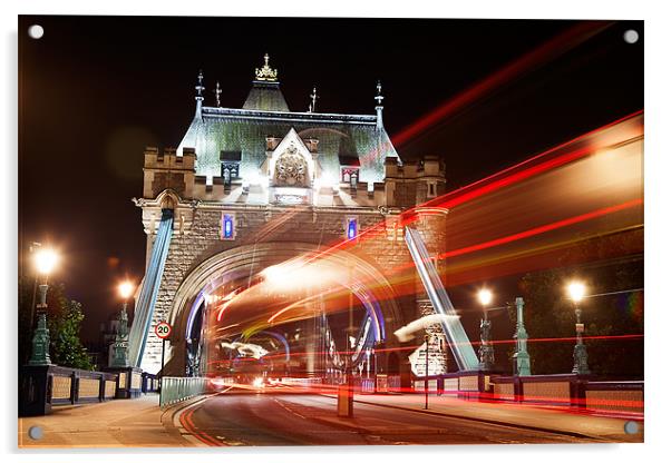 Tower Bridge in London Acrylic by Simon West