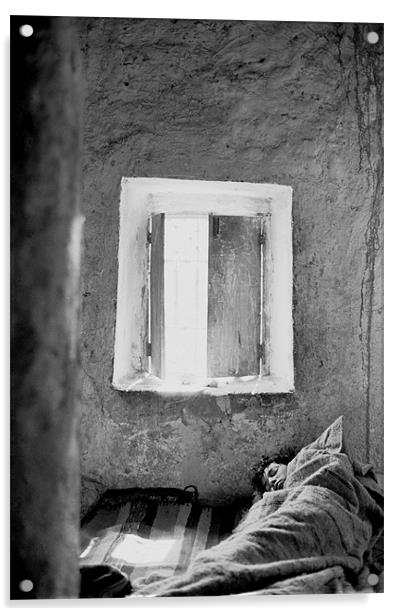 Omar's Window Morocco Acrylic by Peter Spenceley