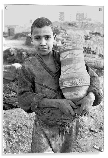Young Potter Egypt Acrylic by Peter Spenceley