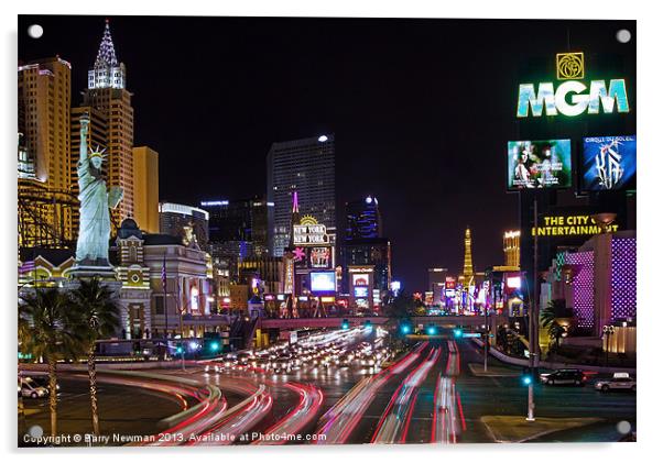 Viva Las Vegas Acrylic by Barry Newman