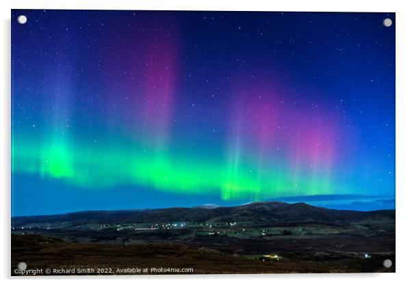 The Aurora Borealis or Northern Lights. #2 Acrylic by Richard Smith