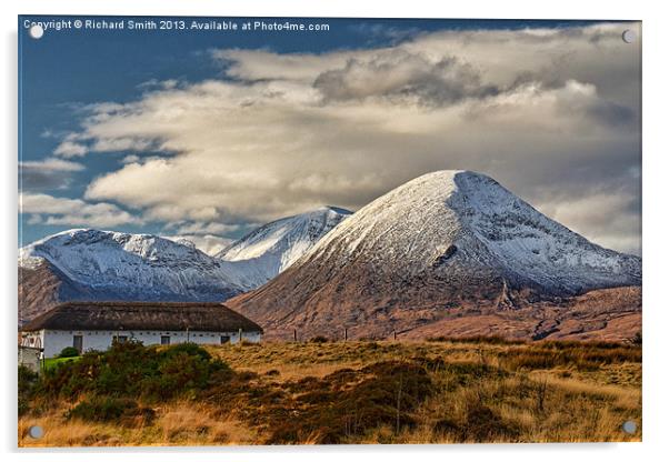 Beinn na Caillich from Breakish Acrylic by Richard Smith