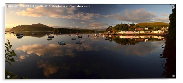  Loch Portree at dawn Acrylic by Richard Smith