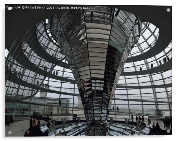   Inside the Reichtag dome                         Acrylic by Richard Smith