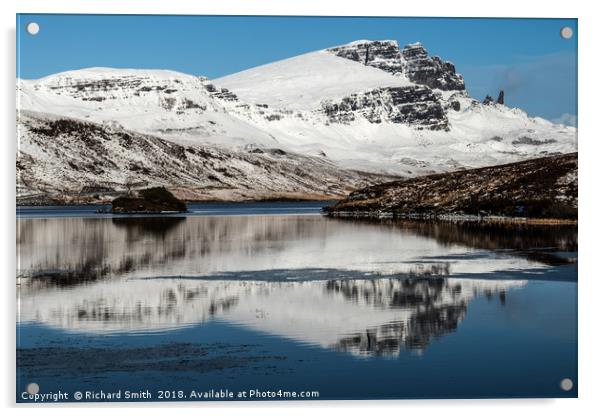 The Storr in winter #4 Acrylic by Richard Smith