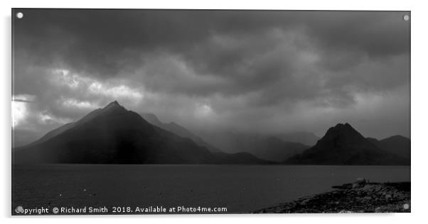 Overcast Cuillin Acrylic by Richard Smith