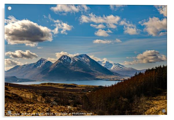 Glamaig on Skye from the Isle of Raasay Acrylic by Richard Smith