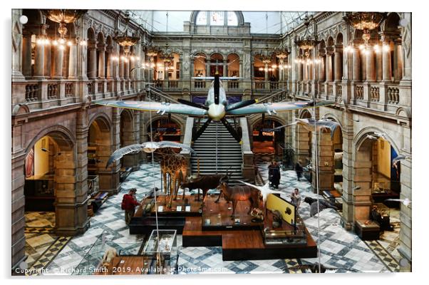 Spitfire on display at the Kelvingrove Museum Acrylic by Richard Smith