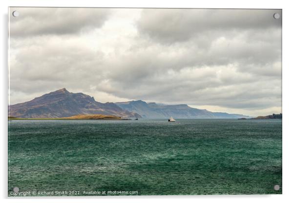 The Sound of Raasay. Acrylic by Richard Smith