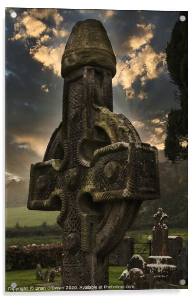 Celtic cross sunlight Acrylic by Brian O'Dwyer