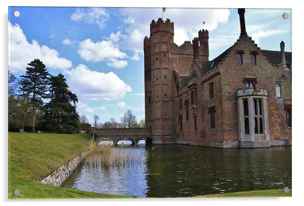 Oxburgh Hall Norfolk Acrylic by Mark Lee