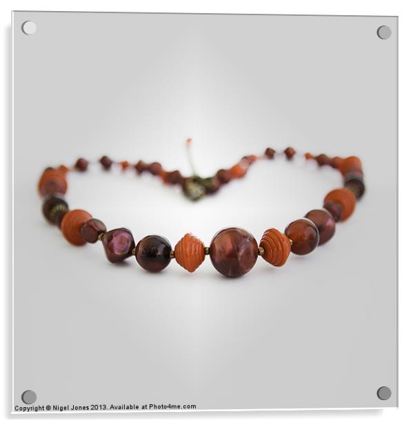 Heart of Beads Acrylic by Nigel Jones