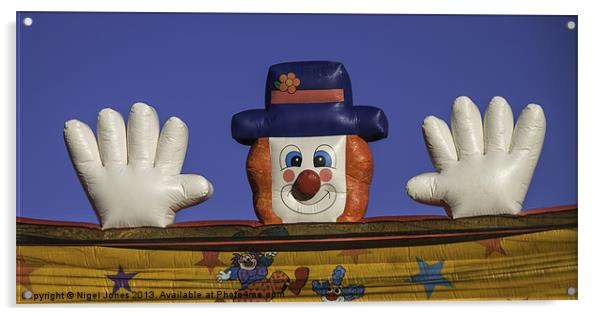Clowning Around Acrylic by Nigel Jones