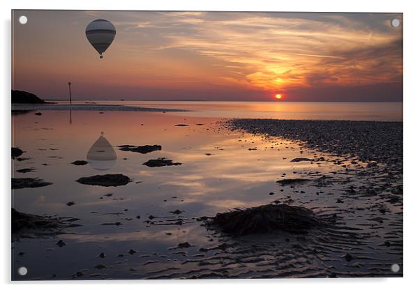 Floating at Sunset Acrylic by Nigel Jones