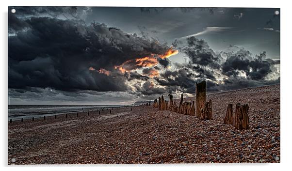 Armageddon on Sea Acrylic by Nigel Jones