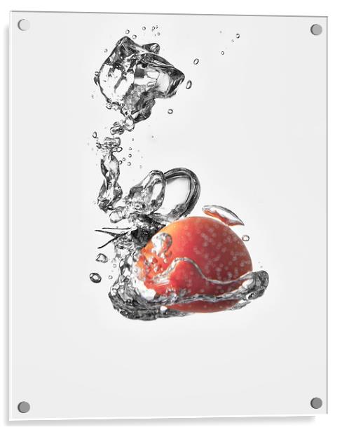 Tomato Splash Acrylic by Nigel Jones