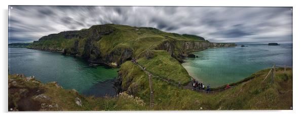 Carrick-a-Rede Acrylic by Michael Thompson