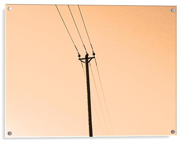 telephone line Acrylic by Seth jones
