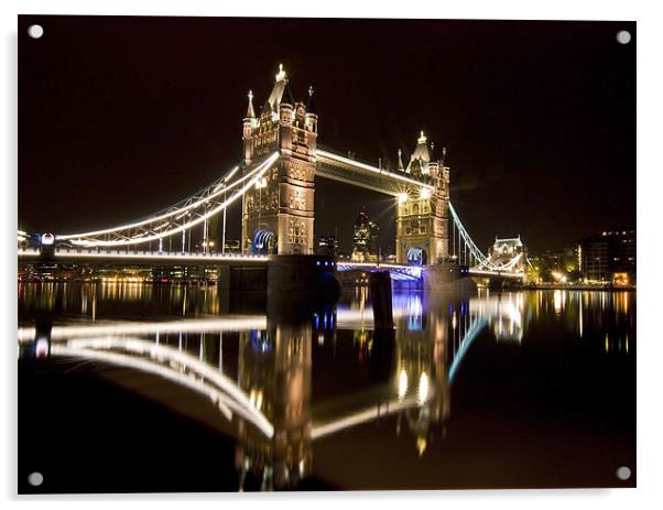 Tower Bridge,London Acrylic by Stuart Gennery