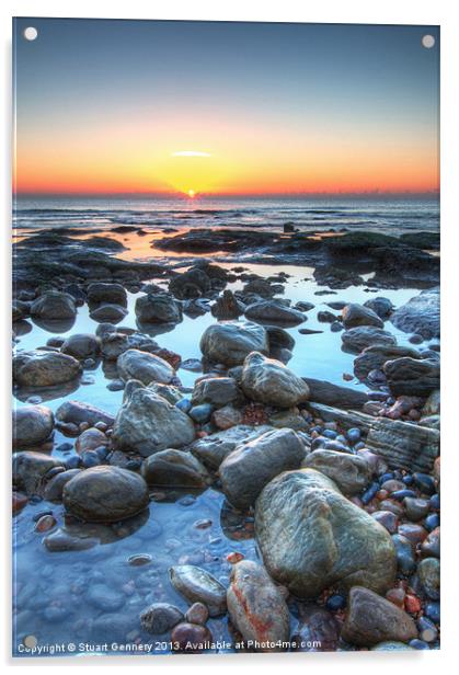 Winchelsea Sunrise Acrylic by Stuart Gennery