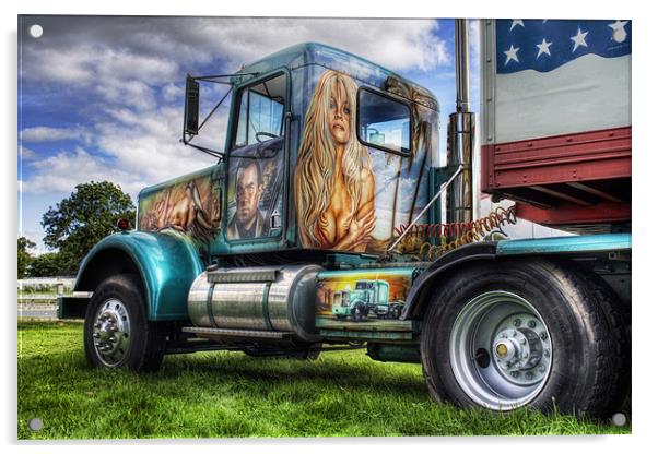 Circus Truck Artwork Acrylic by Ian Mitchell
