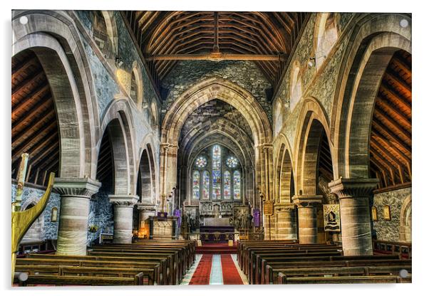 Saint Marys Church Acrylic by Ian Mitchell