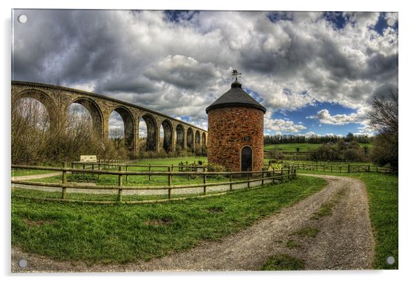 Railway Viaduct Acrylic by Ian Mitchell
