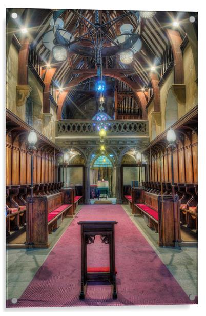 Olde Welsh Church  Acrylic by Ian Mitchell