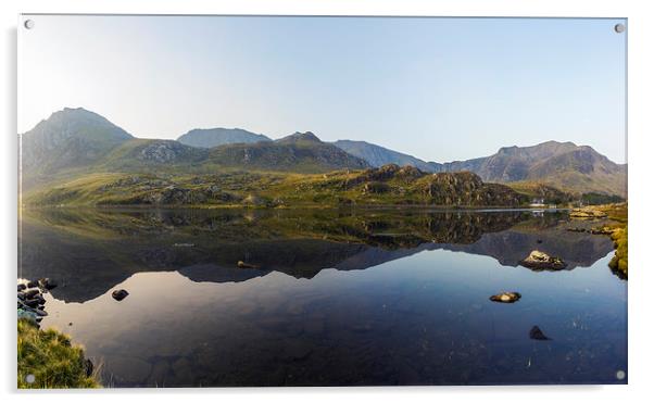 Llyn Ogwen Panorama  Acrylic by Ian Mitchell