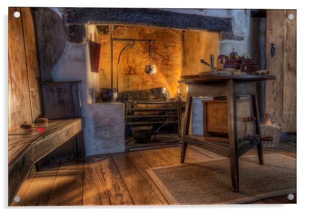  Olde Kitchen Acrylic by Ian Mitchell