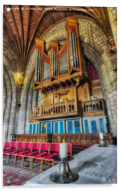 Cathedral Organ Acrylic by Ian Mitchell