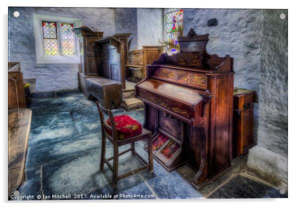 Olde Church Organ  Acrylic by Ian Mitchell