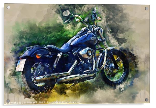 Harley Davidson Acrylic by Ian Mitchell