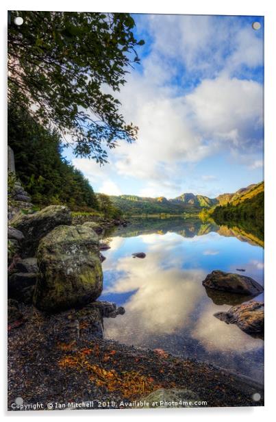 Llyn Crafnant Acrylic by Ian Mitchell