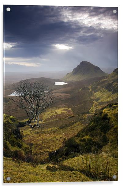 Mirror Sky over the Quiraing Acrylic by Matthew Train