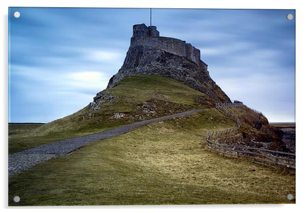 Lindisfarne Castle Acrylic by Matthew Train