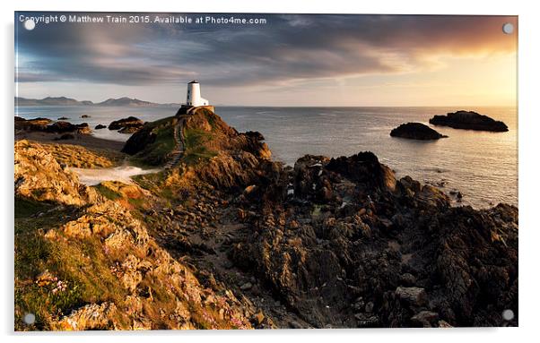  Lover's Island Lighthouse Acrylic by Matthew Train