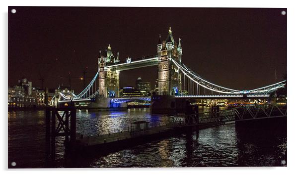 Tower Bridge, London Acrylic by Nick Hillman