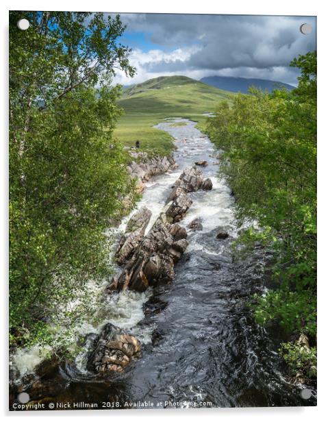 Rannoch Moor, Scotland Acrylic by Nick Hillman