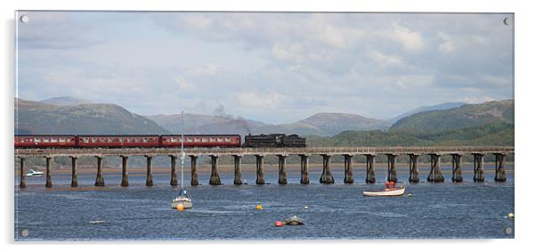 Barmouth Bridge Acrylic by John Piper