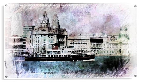  Ferry across the Mersey Acrylic by dave mcnaught